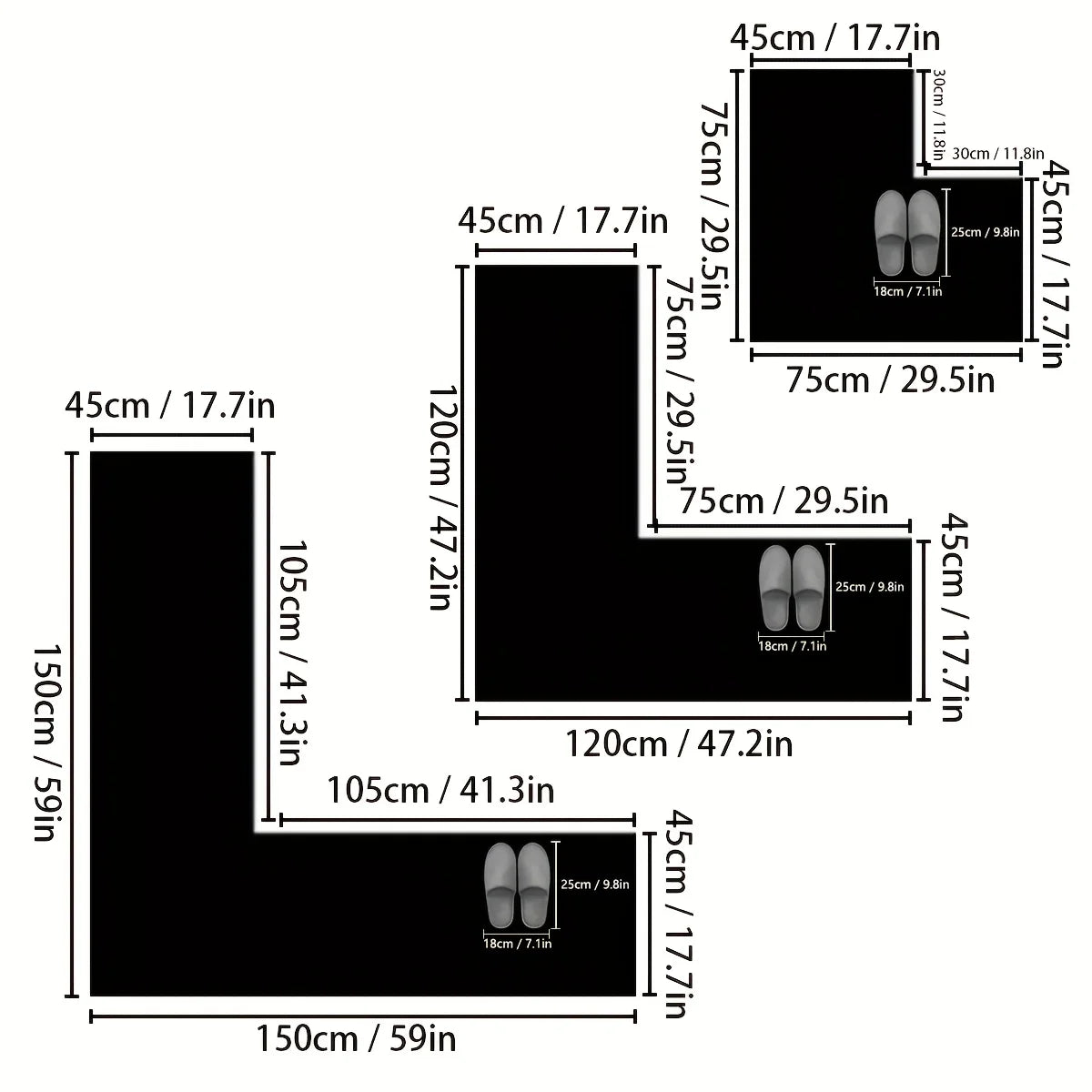 SoftStep L-Shape Badvorleger